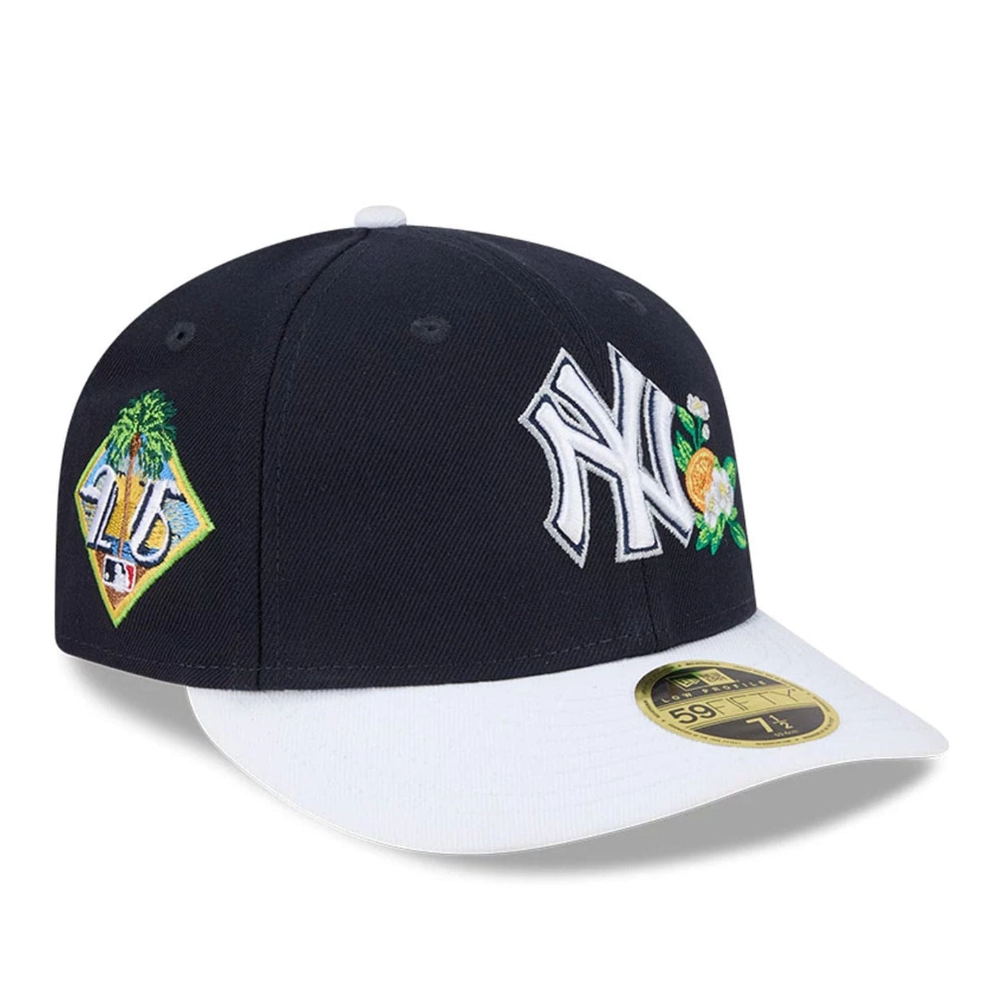 Pictured is this MLB Spring Training 2026 New York Yankees Low Profile 59FIFTY Fitted cap in navy. 1