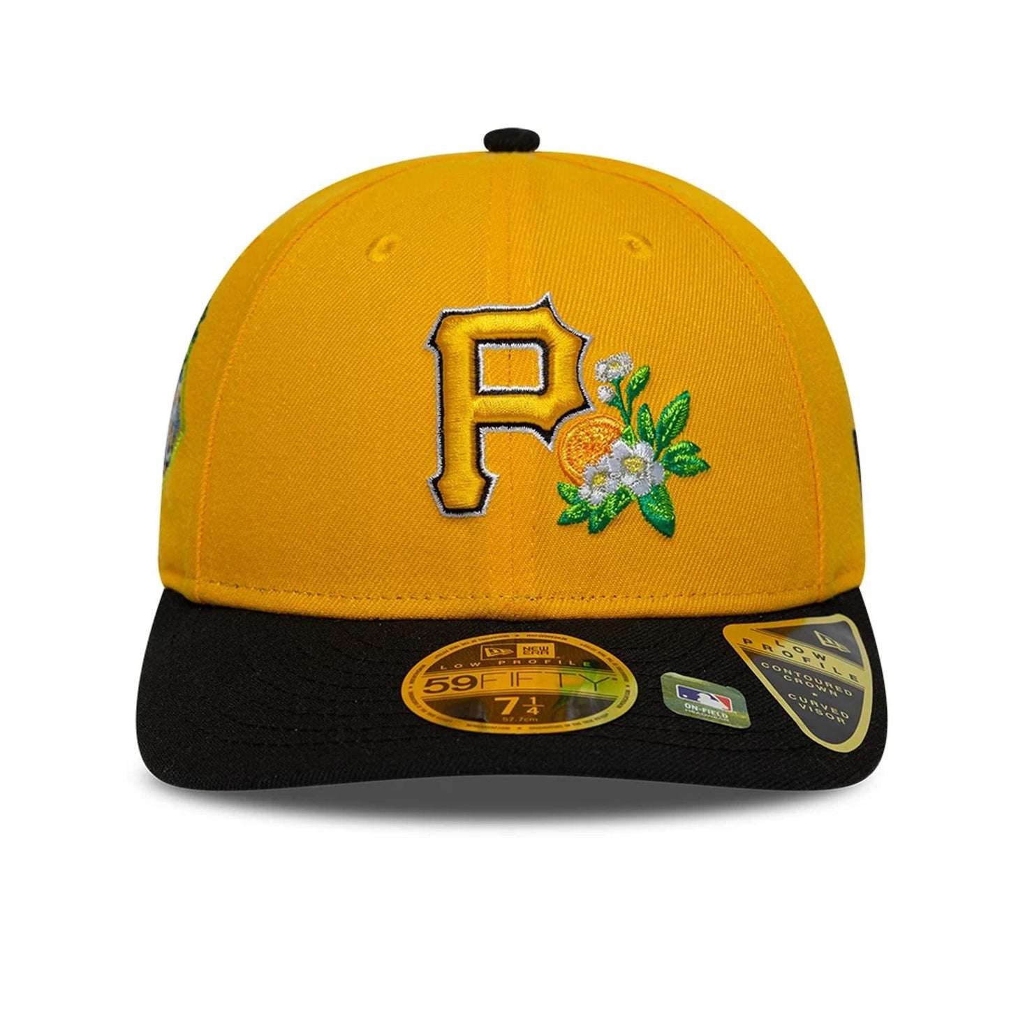 Pictured is this MLB Spring Training 2026 Pittsburgh Pirates Low Profile 59FIFTY Fitted cap in yellow. 3