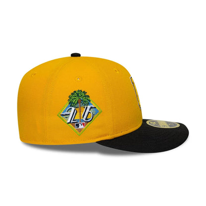 Pictured is this MLB Spring Training 2026 Pittsburgh Pirates Low Profile 59FIFTY Fitted cap in yellow. 5