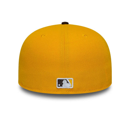 Pictured is this MLB Spring Training 2026 San Diego Padres Low Profile 59FIFTY Fitted cap in yellow. 7