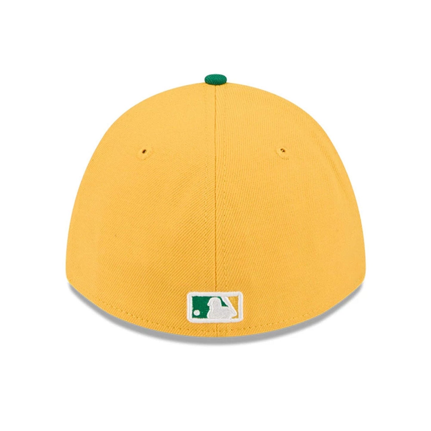 Pictured is this MLB Spring Training 2026 Athletics 39THIRTY M-Crown Stretch Fit cap in Yellow. 7