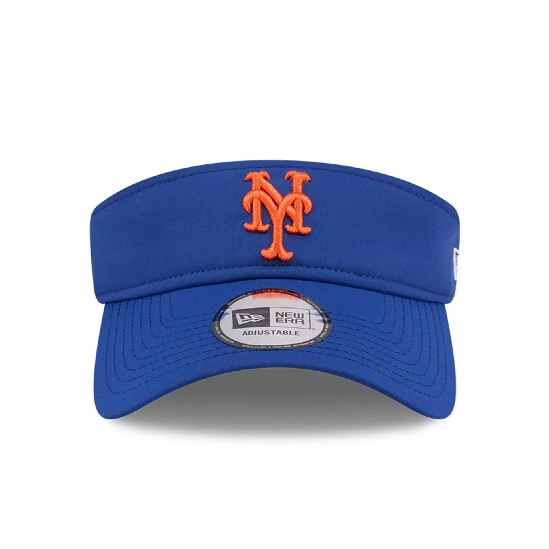 Pictured is this MLB Spring Training 2026 New York Mets Visor cap in blue. 3