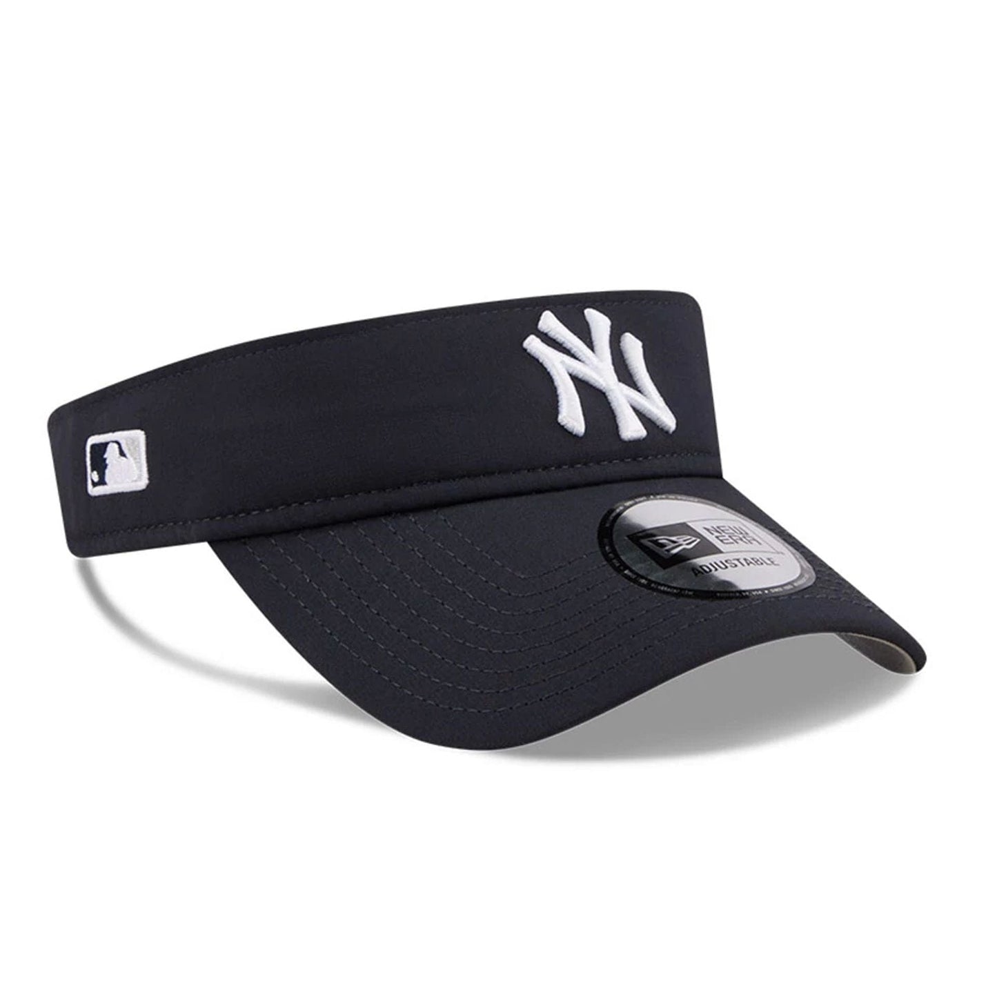 Pictured is this MLB Spring Training 2026 New York Yankees Visor cap in navy. 1