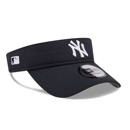Pictured is this MLB Spring Training 2026 New York Yankees Visor cap in navy. 1