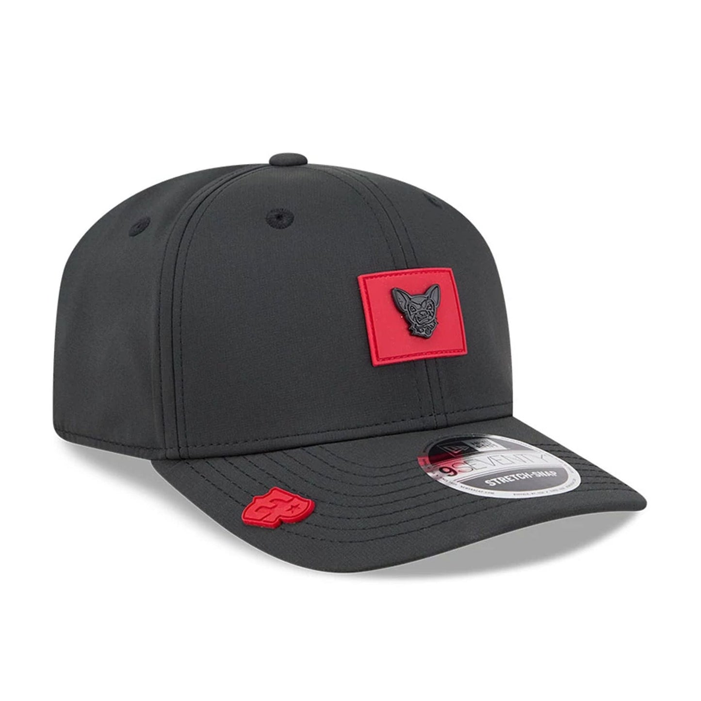 Pictured is this MiLB Clubhouse El Paso Chihuahuas 9SEVENTY Stretch Snap cap in black. 1