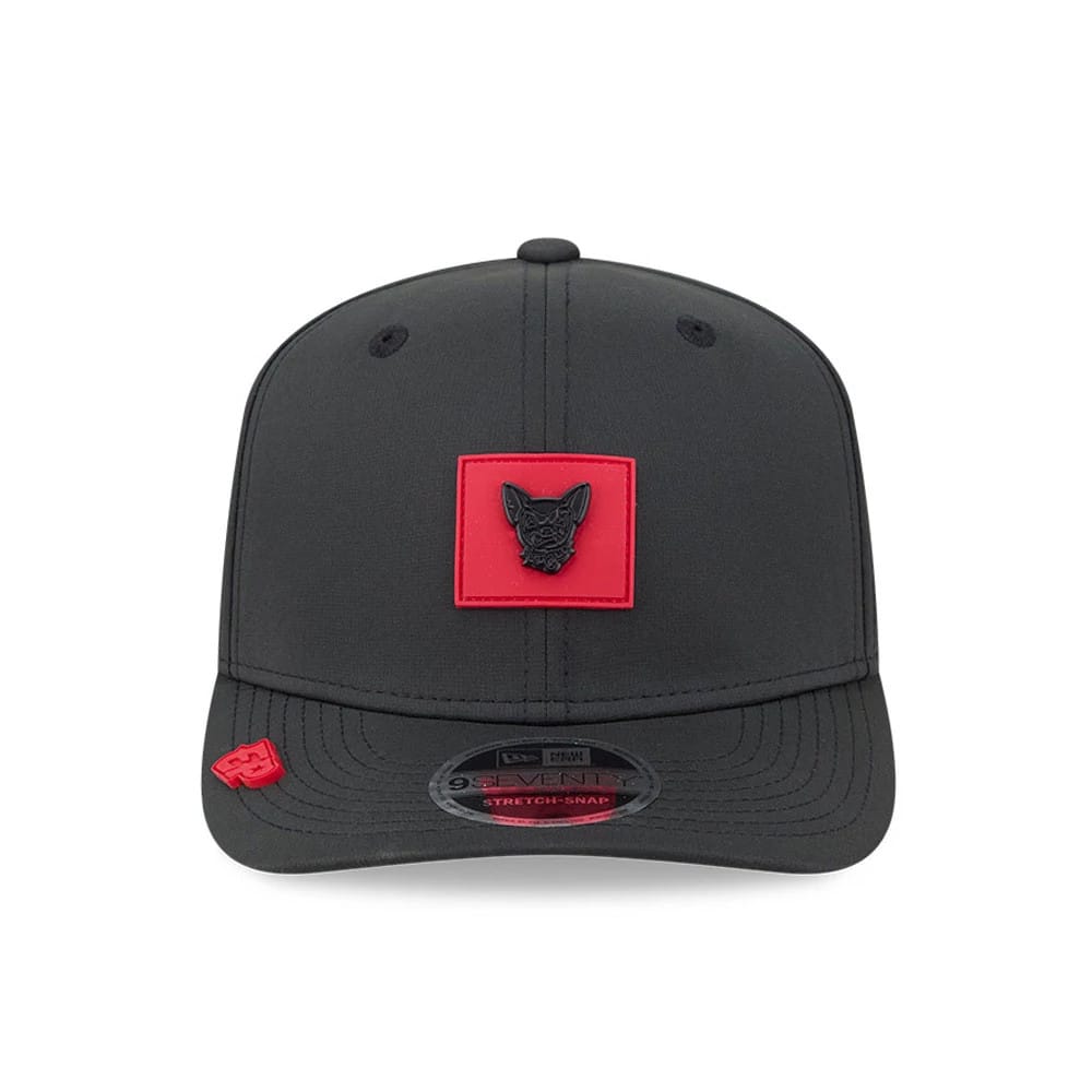 Pictured is this MiLB Clubhouse El Paso Chihuahuas 9SEVENTY Stretch Snap cap in black. 2