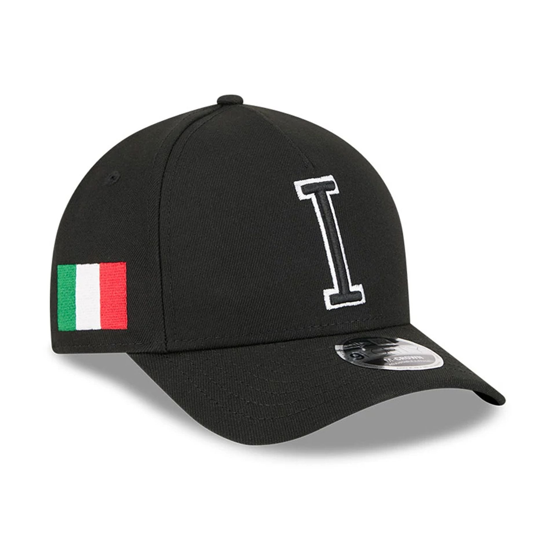 Pictured is this MLB World Baseball Classic 2026 Italy 9FORTY M-Crown A-Frame cap in black. 1