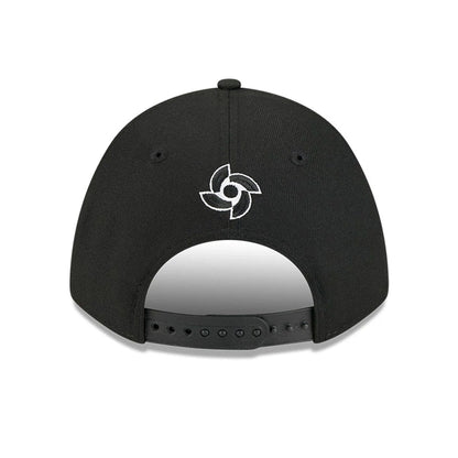 Pictured is this MLB World Baseball Classic 2026 Japan 9FORTY M-Crown A-Frame cap in black. 6