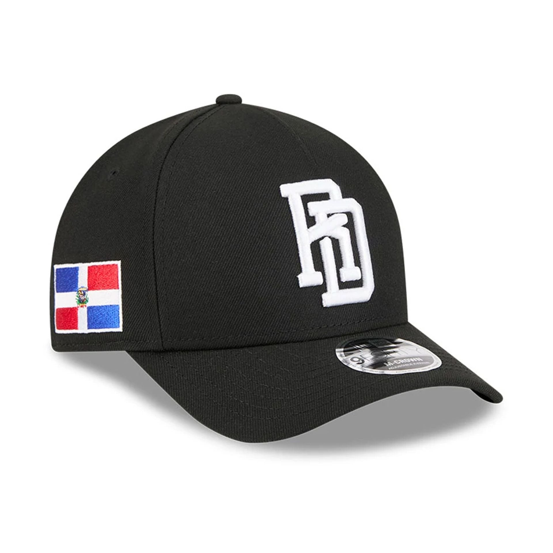Pictured is this MLB World Baseball Classic 2026 Dominican Republic 9FORTY M-Crown A-Frame cap in black. 1