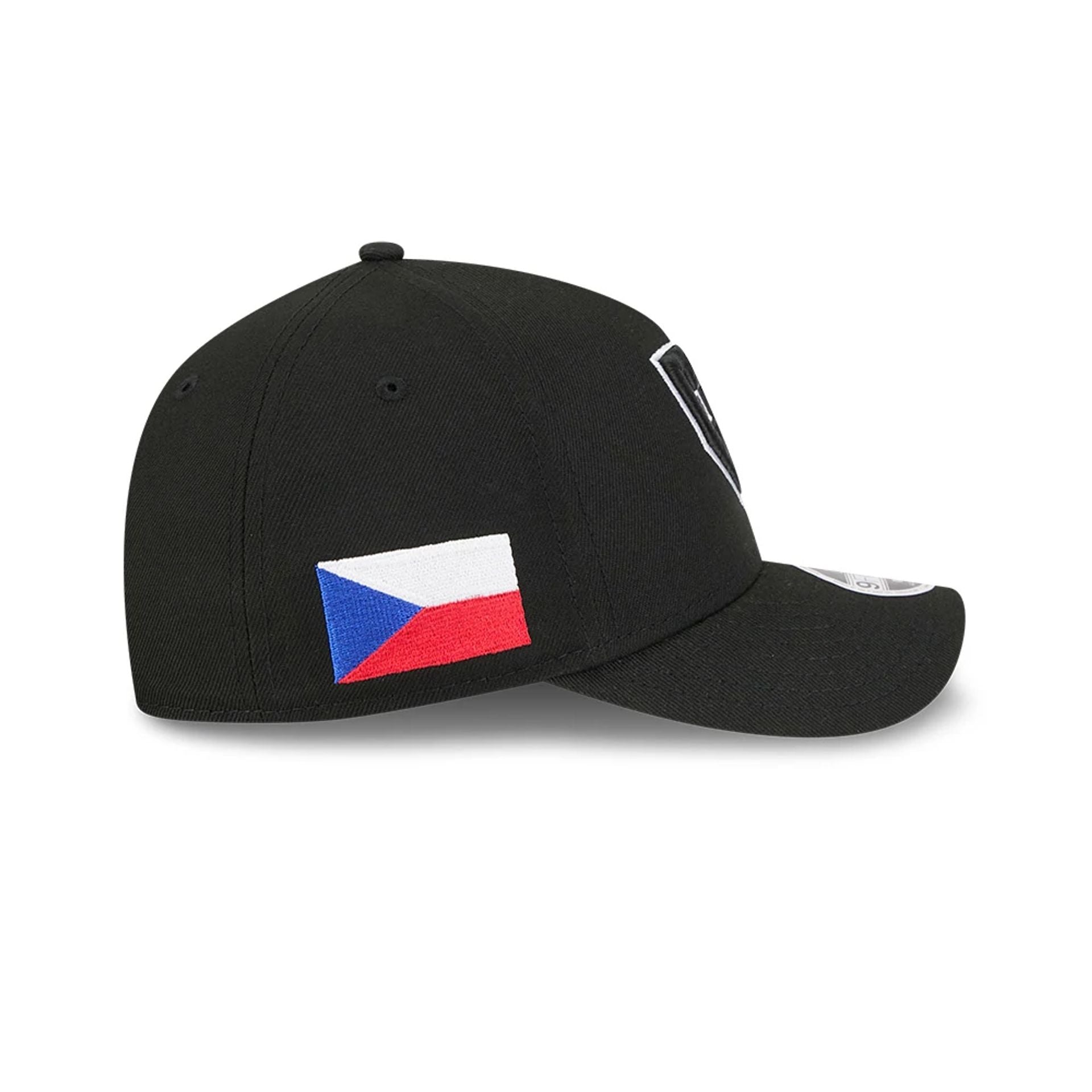 Pictured is this MLB World Baseball Classic 2026 Czechia 9FORTY M-Crown A-Frame cap in black. 4