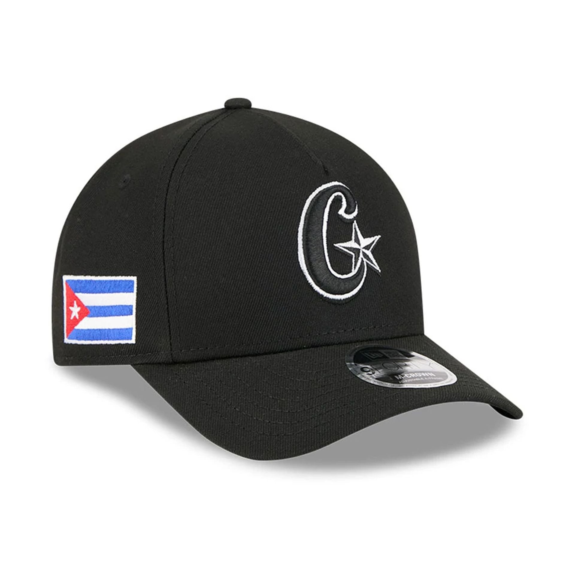 Pictured is this MLB World Baseball Classic 2026 Cuba 9FORTY M-Crown A-Frame cap in black. 1