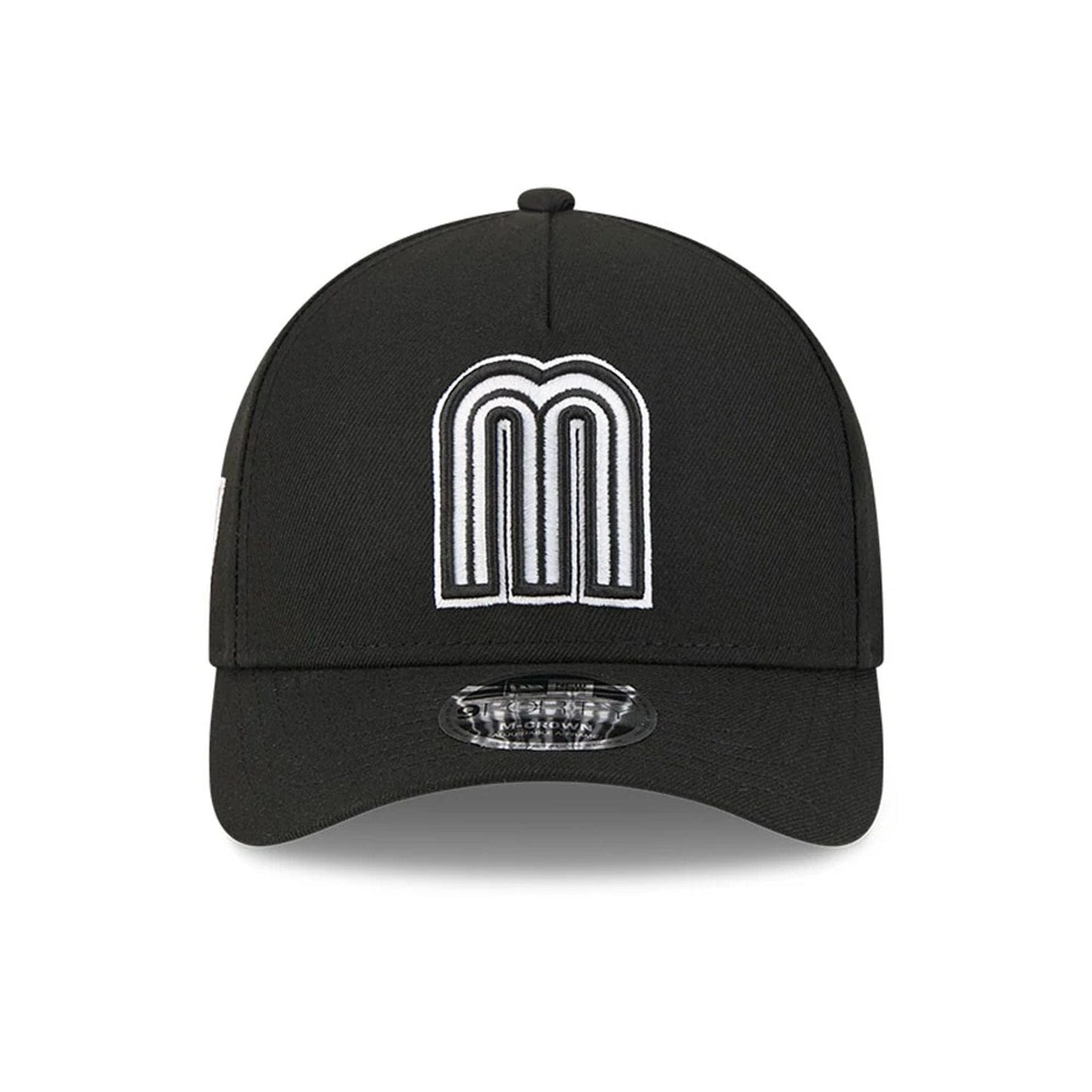 Pictured is this MLB World Baseball Classic 2026 Mexico 9FORTY M-Crown A-Frame cap in black. 2