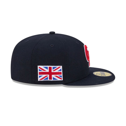 Pictured is this MLB World Baseball Classic 2026 Great Britain 59FIFTY Fitted cap in navy. 5