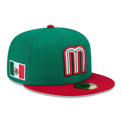 Pictured is this MLB World Baseball Classic 2026 Mexico 59FIFTY Fitted cap in green. 1