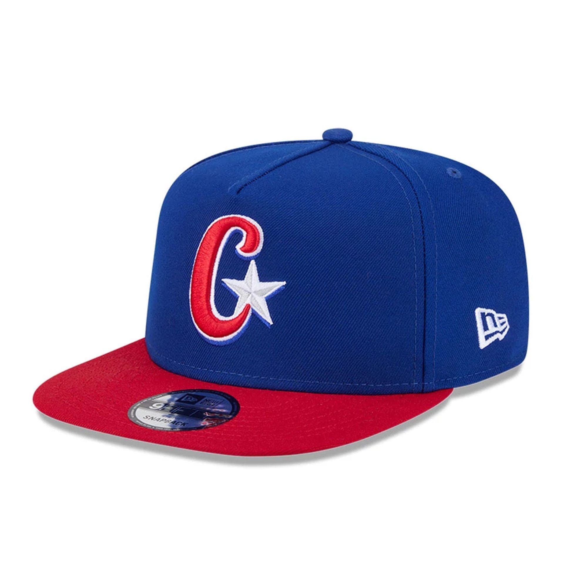 Pictured is this MLB World Baseball Classic 2026 Cuba 9FIFTY A-Frame Snapback cap in blue. 4