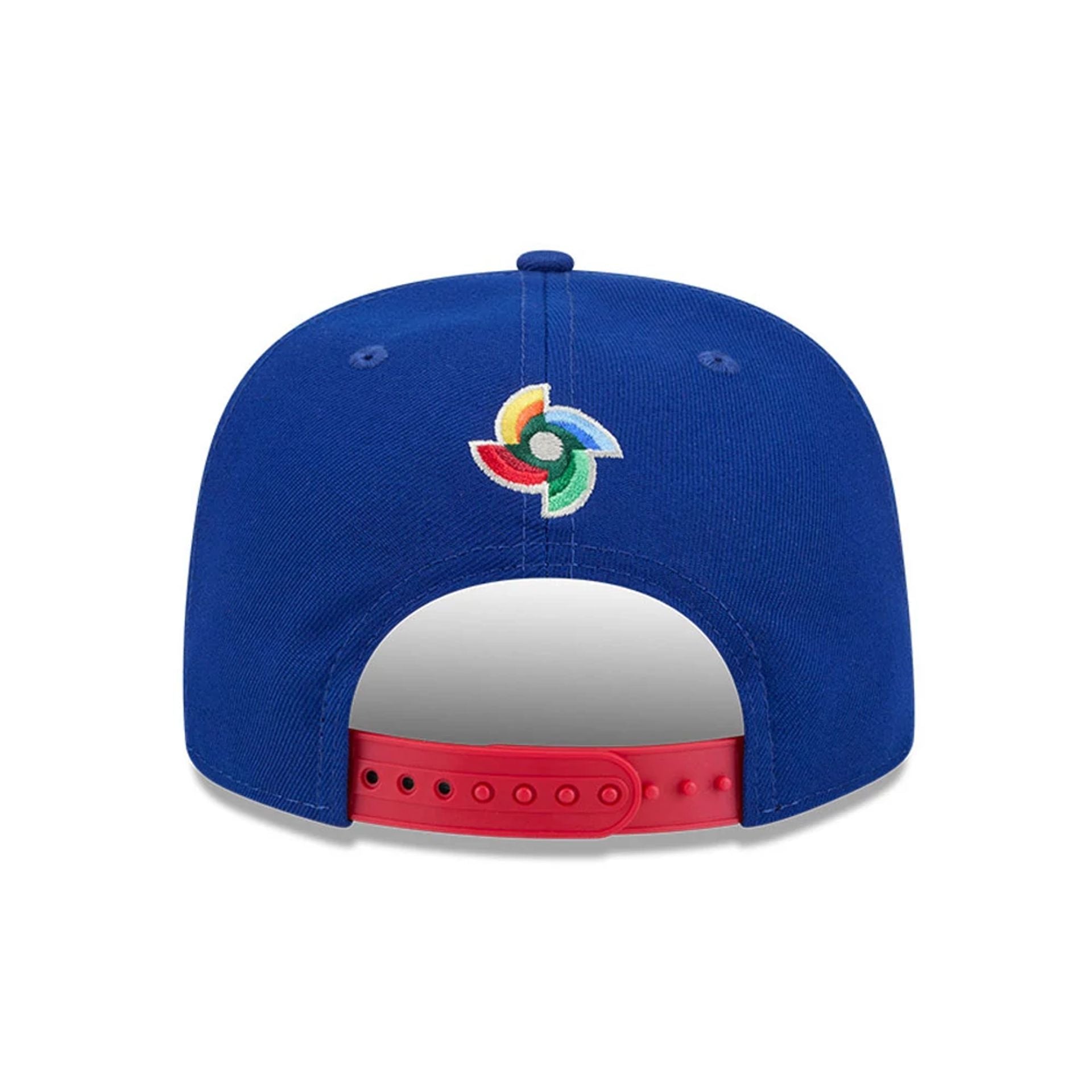 Pictured is this MLB World Baseball Classic 2026 Cuba 9FIFTY A-Frame Snapback cap in blue. 5
