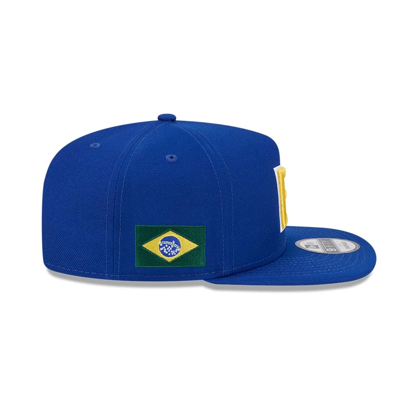 Pictured is this MLB World Baseball Classic 2026 Brazil 9FIFTY A-Frame Snapback cap in blue. 5