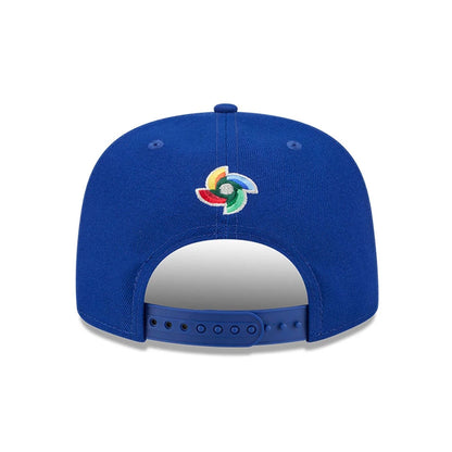 Pictured is this MLB World Baseball Classic 2026 Chinese Taipei 9FIFTY A-Frame Snapback cap in blue. 5