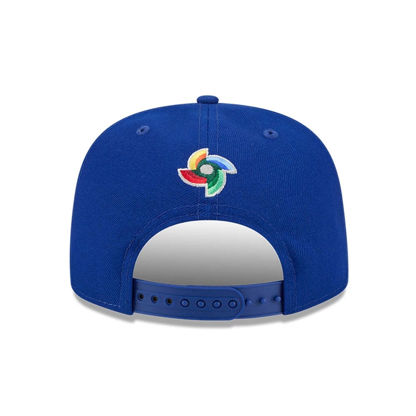 Pictured is this MLB World Baseball Classic 2026 Israel 9FIFTY A-Frame Snapback cap in blue. 5