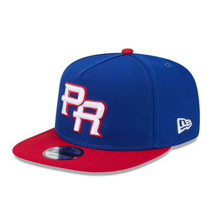 Pictured is this MLB World Baseball Classic 2026 Puerto Rico 9FIFTY A-Frame Snapback cap in blue. 4