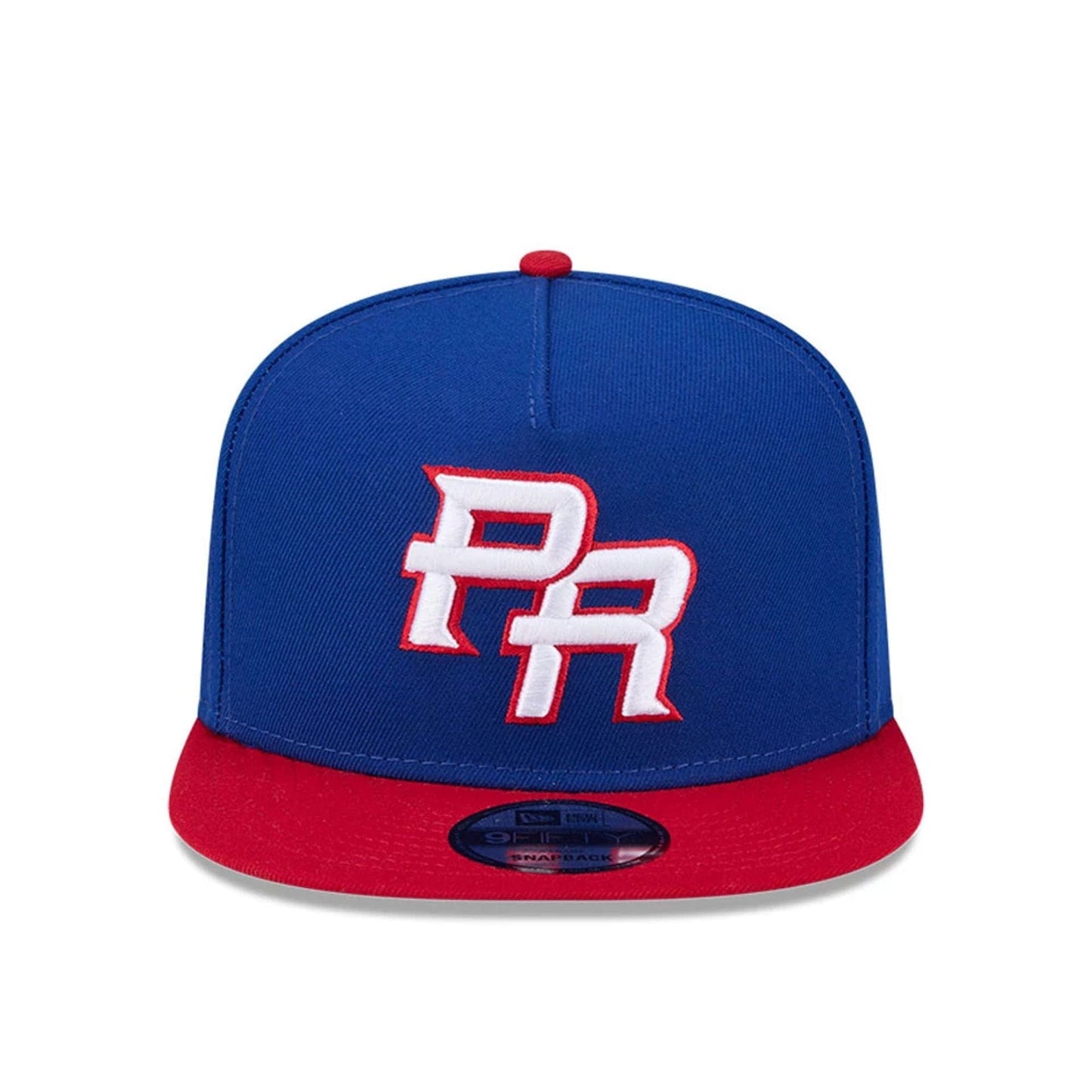 Pictured is this MLB World Baseball Classic 2026 Puerto Rico 9FIFTY A-Frame Snapback cap in blue. 3