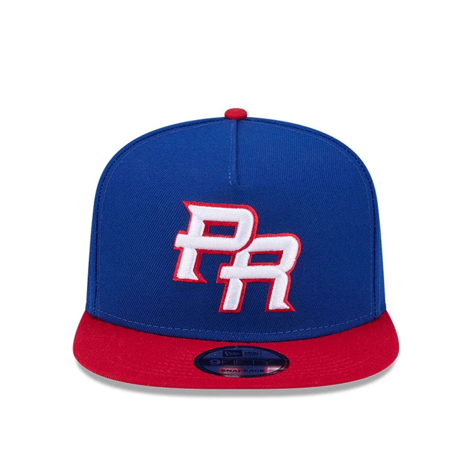 Pictured is this MLB World Baseball Classic 2026 Puerto Rico 9FIFTY A-Frame Snapback cap in blue. 3