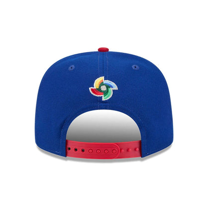 Pictured is this MLB World Baseball Classic 2026 Puerto Rico 9FIFTY A-Frame Snapback cap in blue. 6