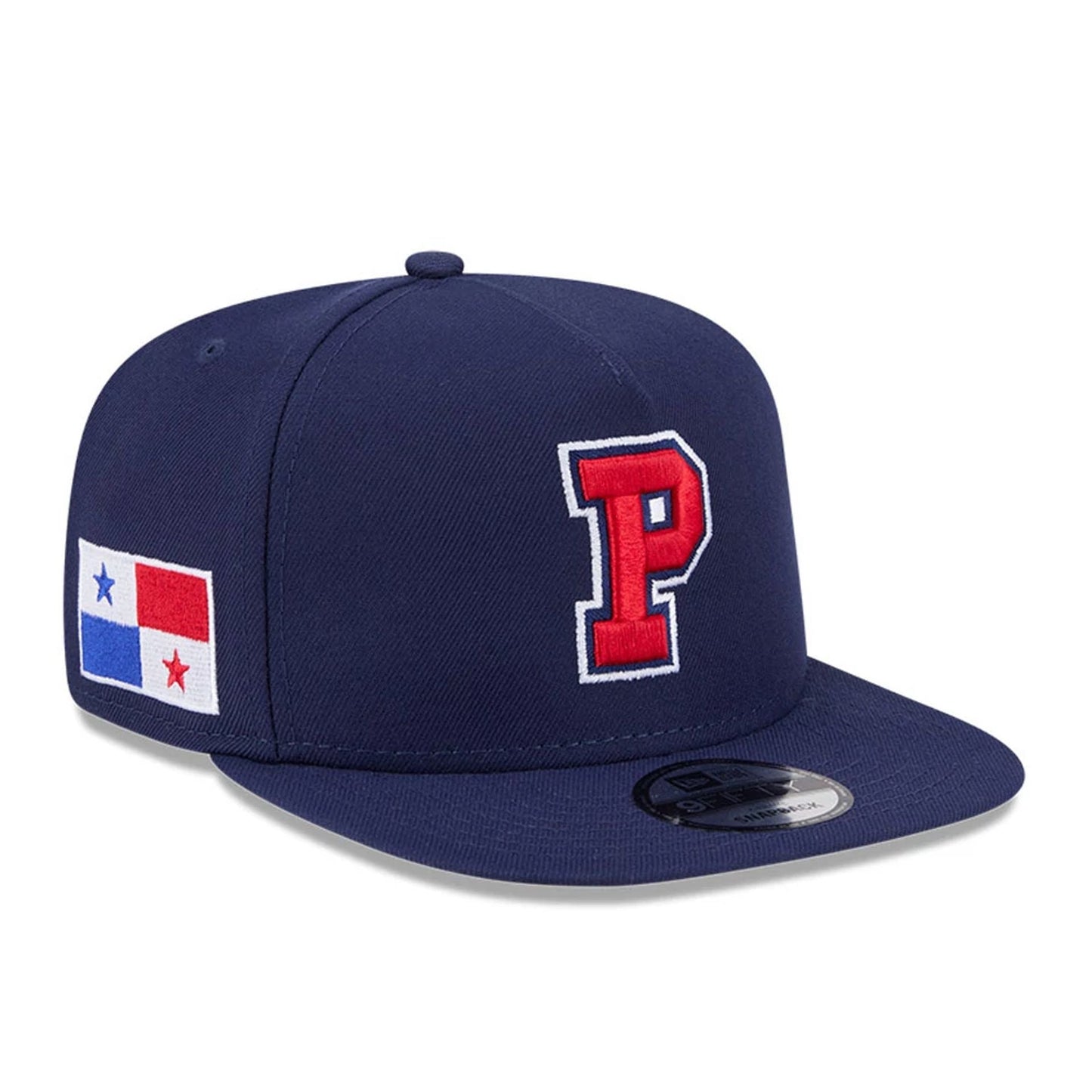 Pictured is this MLB World Baseball Classic 2026 Panama 9FIFTY A-Frame Snapback cap in navy. 1