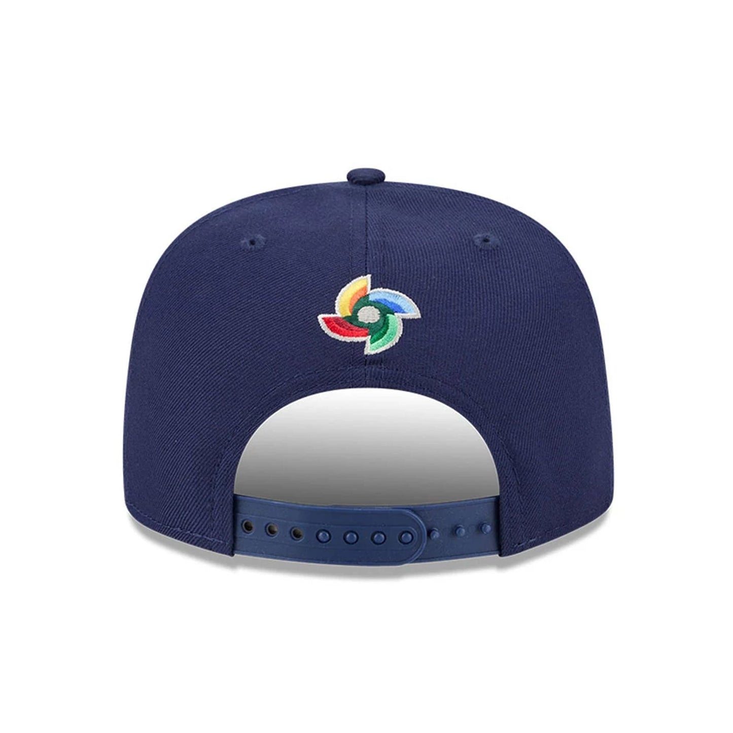 Pictured is this MLB World Baseball Classic 2026 Panama 9FIFTY A-Frame Snapback cap in navy. 6