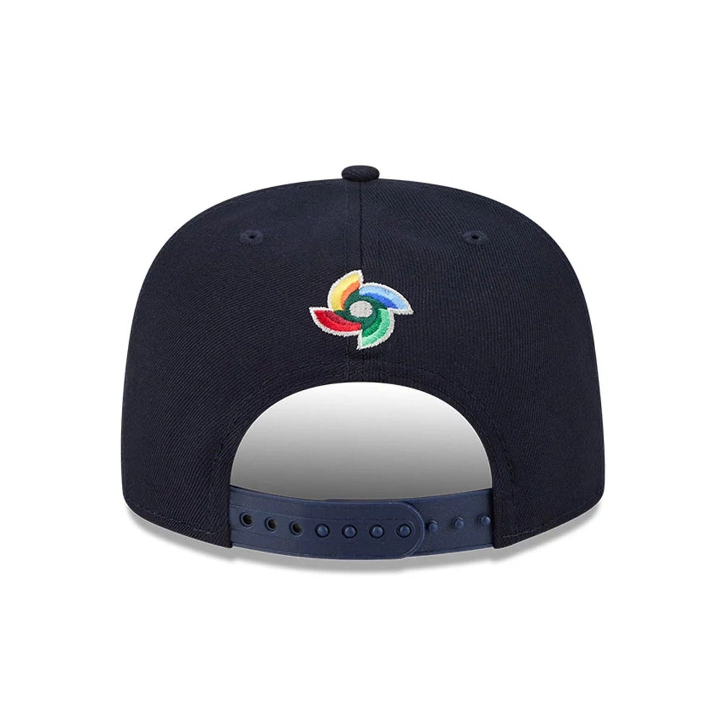 Pictured is this MLB World Baseball Classic 2026 Great Britain 9FIFTY A-Frame Snapback cap in navy. 5