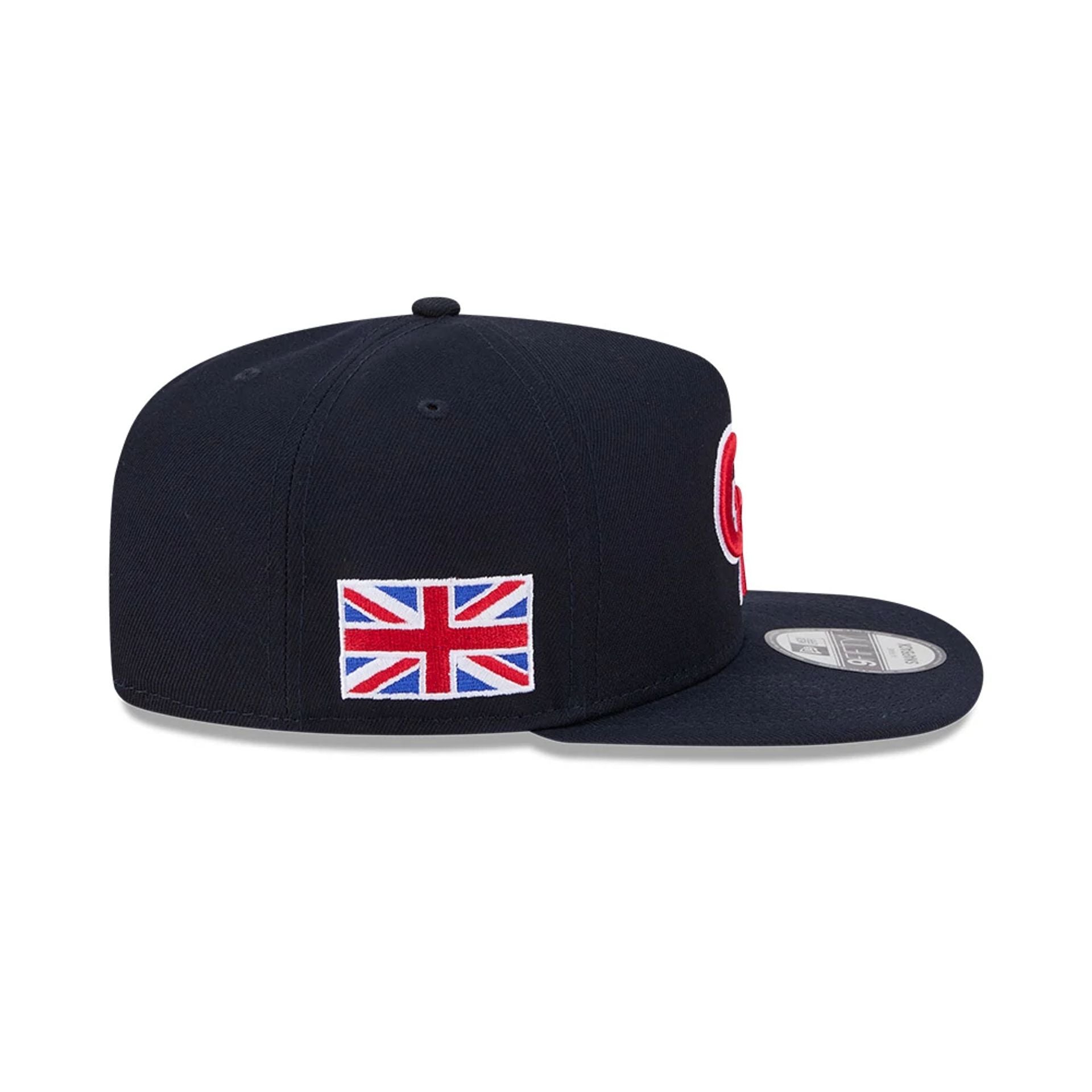 Pictured is this MLB World Baseball Classic 2026 Great Britain 9FIFTY A-Frame Snapback cap in navy. 6