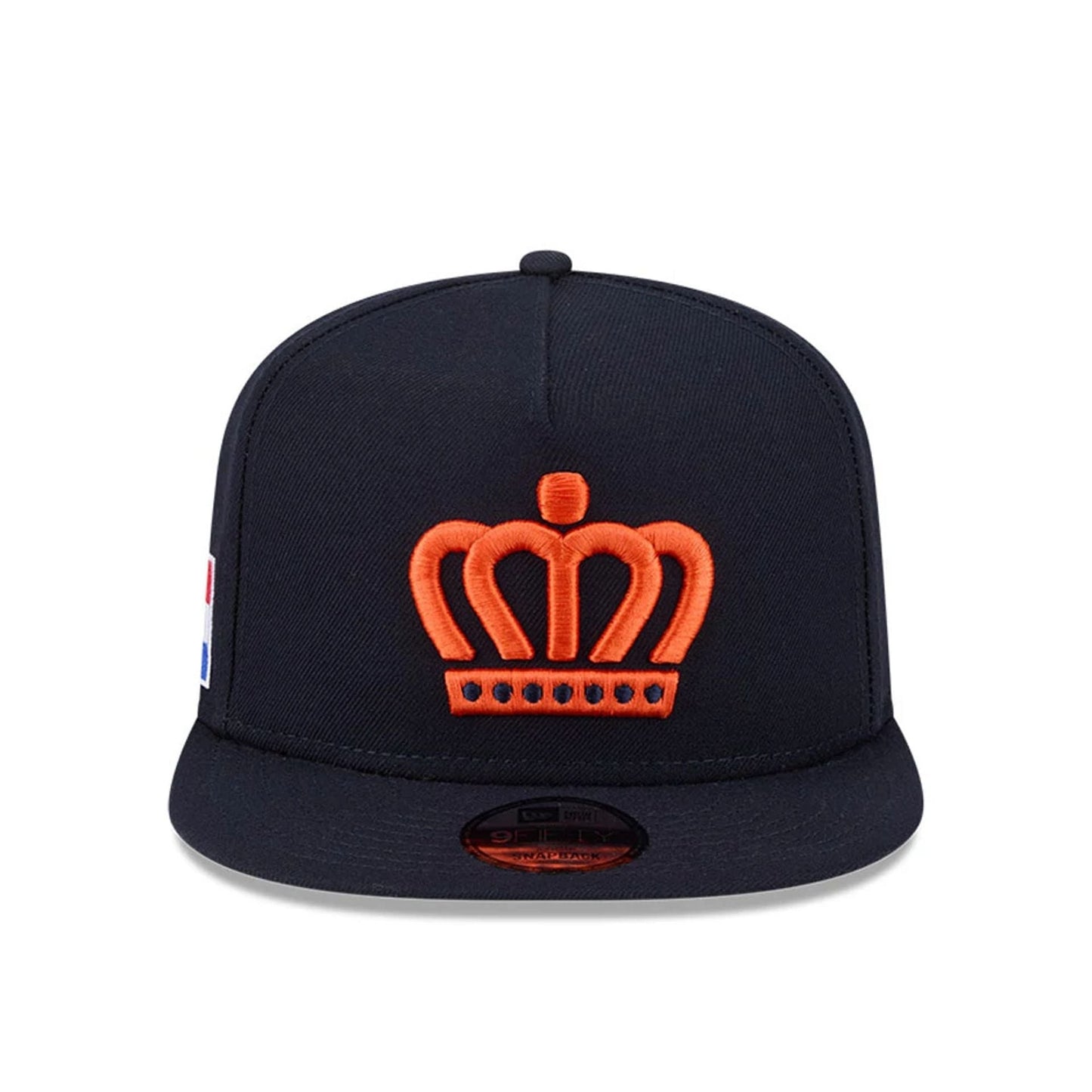 Pictured is this MLB World Baseball Classic 2026 Netherlands 9FIFTY A-Frame Snapback cap in black. 3