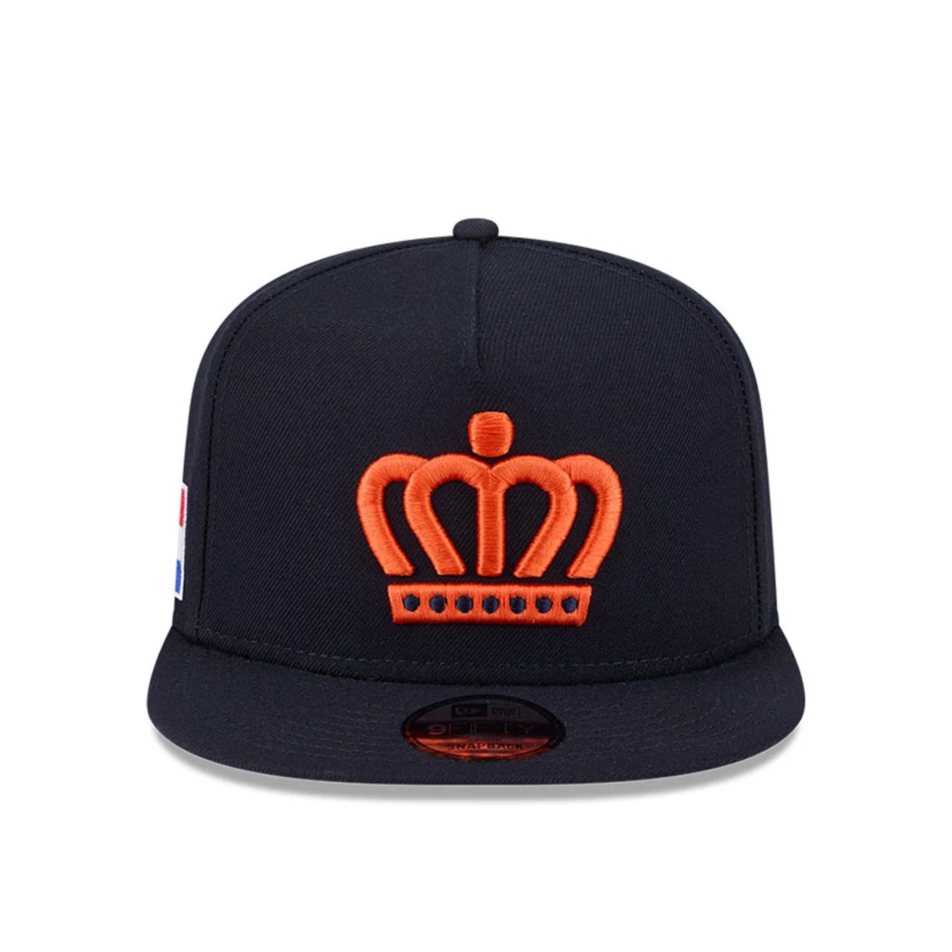Pictured is this MLB World Baseball Classic 2026 Netherlands 9FIFTY A-Frame Snapback cap in black. 3