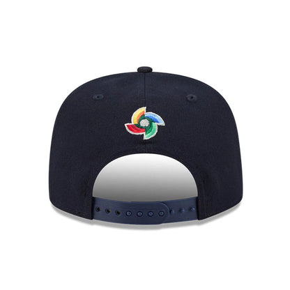 Pictured is this MLB World Baseball Classic 2026 Netherlands 9FIFTY A-Frame Snapback cap in black. 5