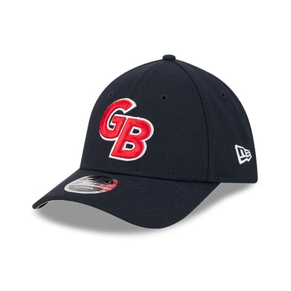 Pictured is this MLB World Baseball Classic 2026 Great Britain 39THIRTY M-Crown Stretch Fit cap in navy. 4