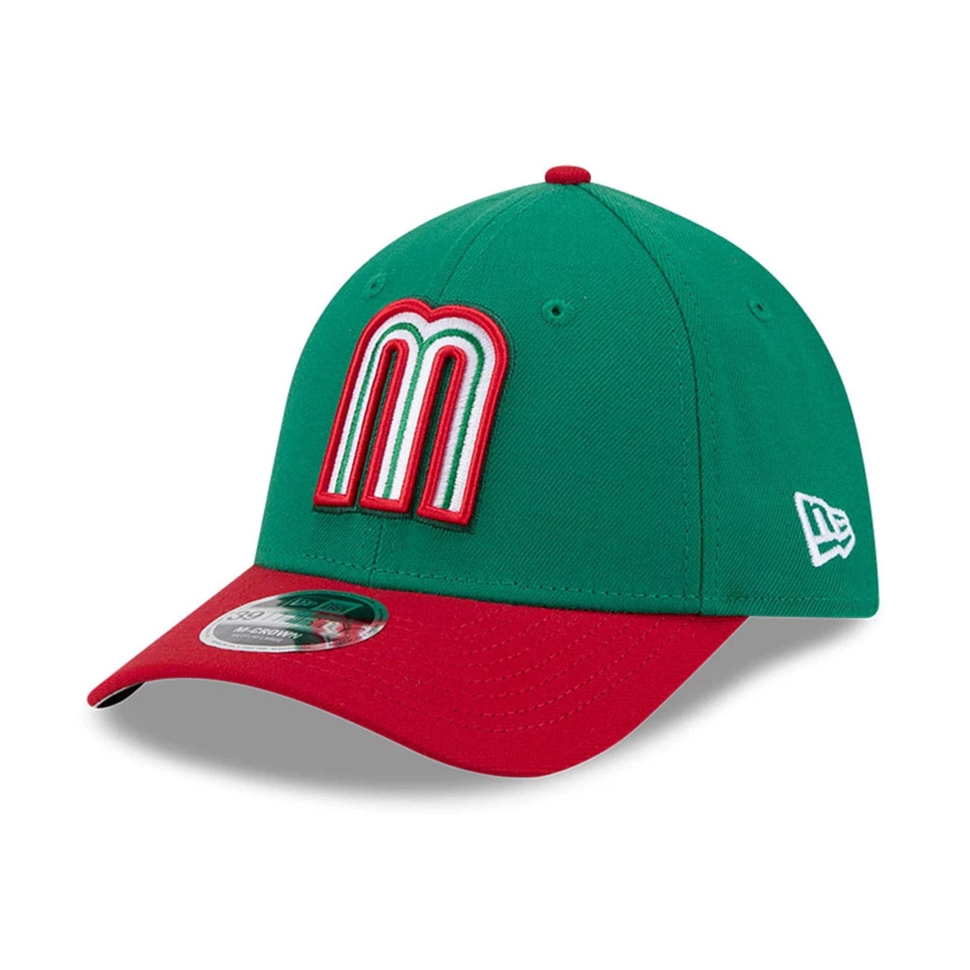 Pictured is this MLB World Baseball Classic 2026 Mexico 39THIRTY M-Crown Stretch Fit cap in green. 4