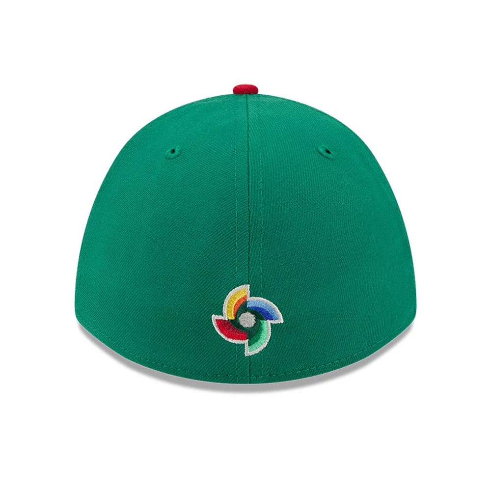 Pictured is this MLB World Baseball Classic 2026 Mexico 39THIRTY M-Crown Stretch Fit cap in green. 3
