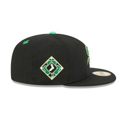 Pictured is this MLB Saint Patrick's Day Chicago White Sox 59FIFTY Fitted cap in black. 4
