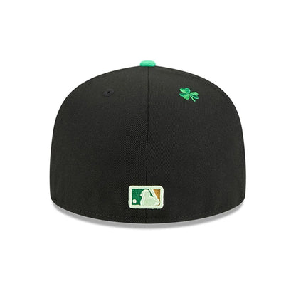 Pictured is this MLB Saint Patrick's Day Chicago White Sox 59FIFTY Fitted cap in black. 6