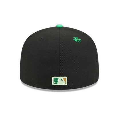 Pictured is this MLB Saint Patrick's Day Miami Marlins 59FIFTY Fitted cap in black. 6