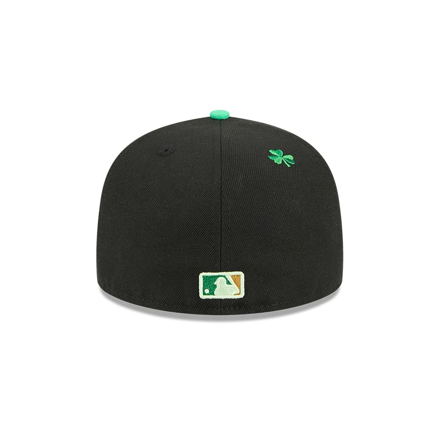 Pictured is this MLB Saint Patrick's Day LA Dodgers 59FIFTY Fitted cap in black. 7