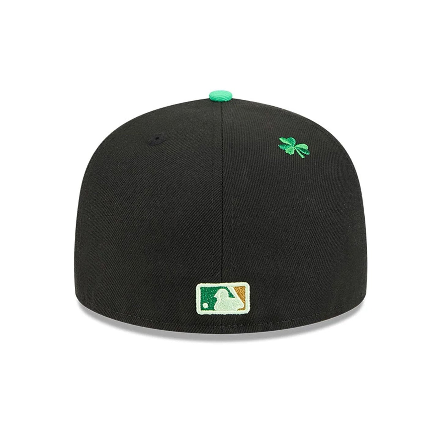 Pictured is this MLB Saint Patrick's Day LA Dodgers 59FIFTY Fitted cap in black. 5