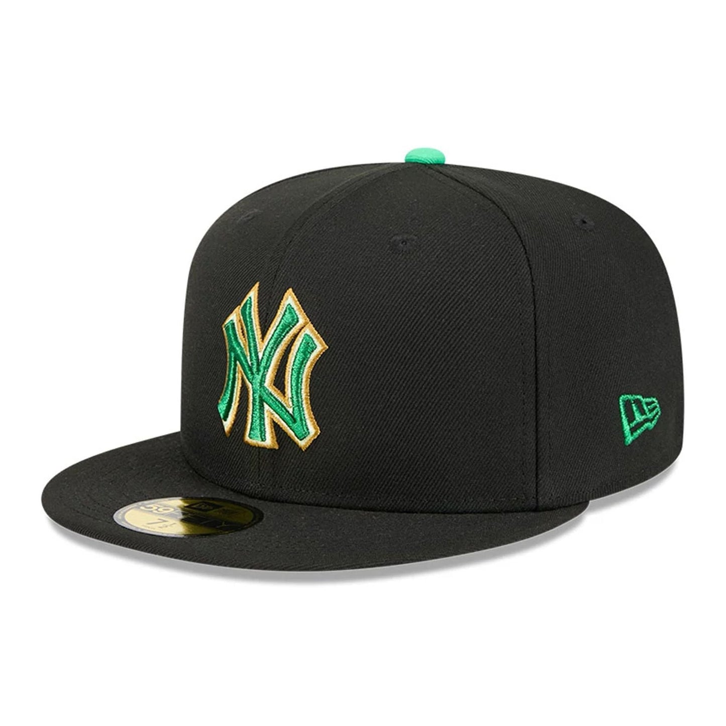 Pictured is this MLB Saint Patrick's Day New York Yankees 59FIFTY Fitted cap in black. 3