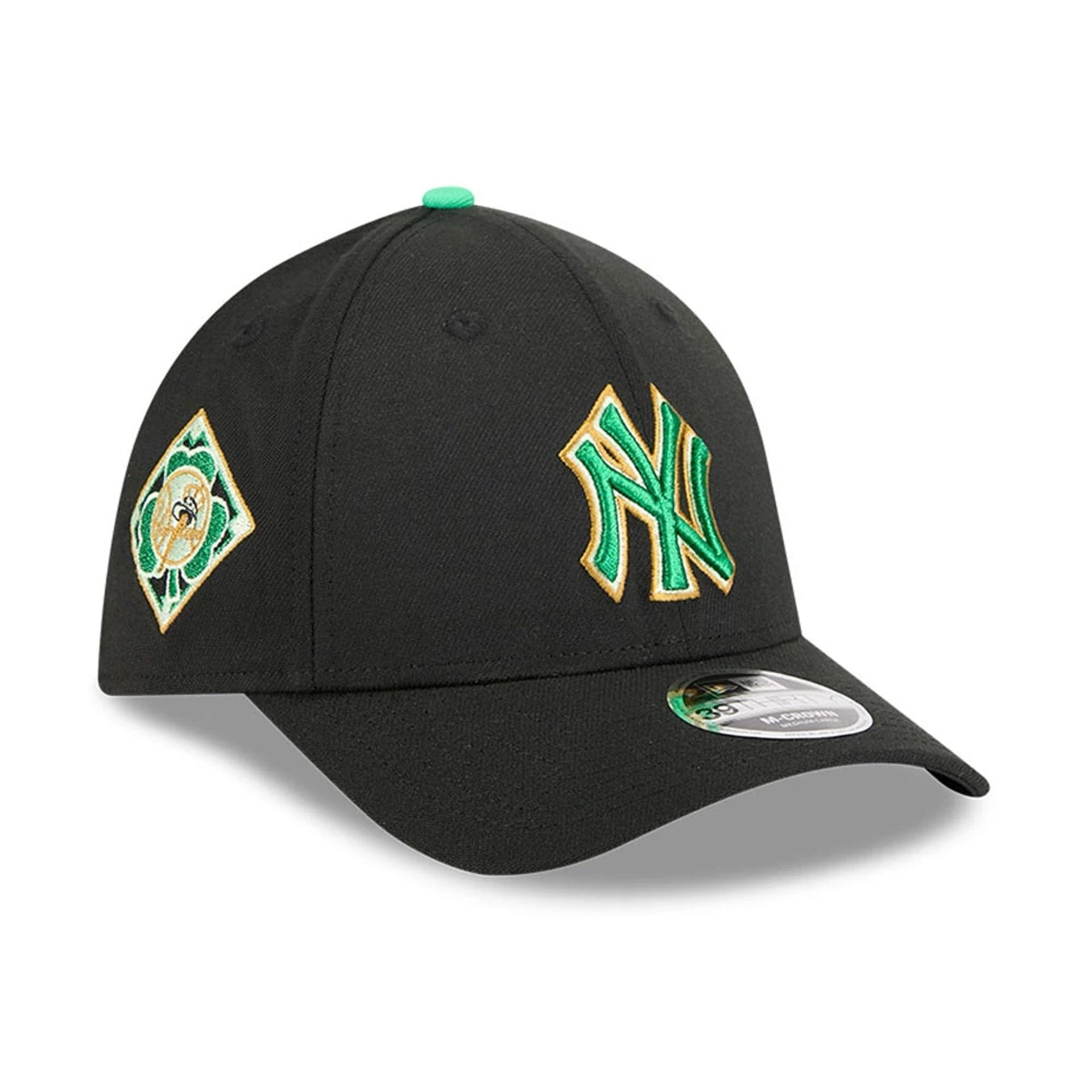 MLB Saint Patrick's Day Yankees Black 39THIRTY M-Crown A-Frame