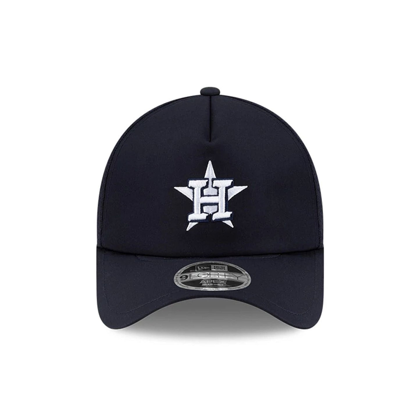 Pictured is this MLB Batting Practice 2026 Houston Astros 9FORTY Apex cap in navy. 2
