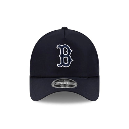 Pictured is this MLB Batting Practice 2026 Boston Red Sox 9FORTY Apex cap in navy. 2