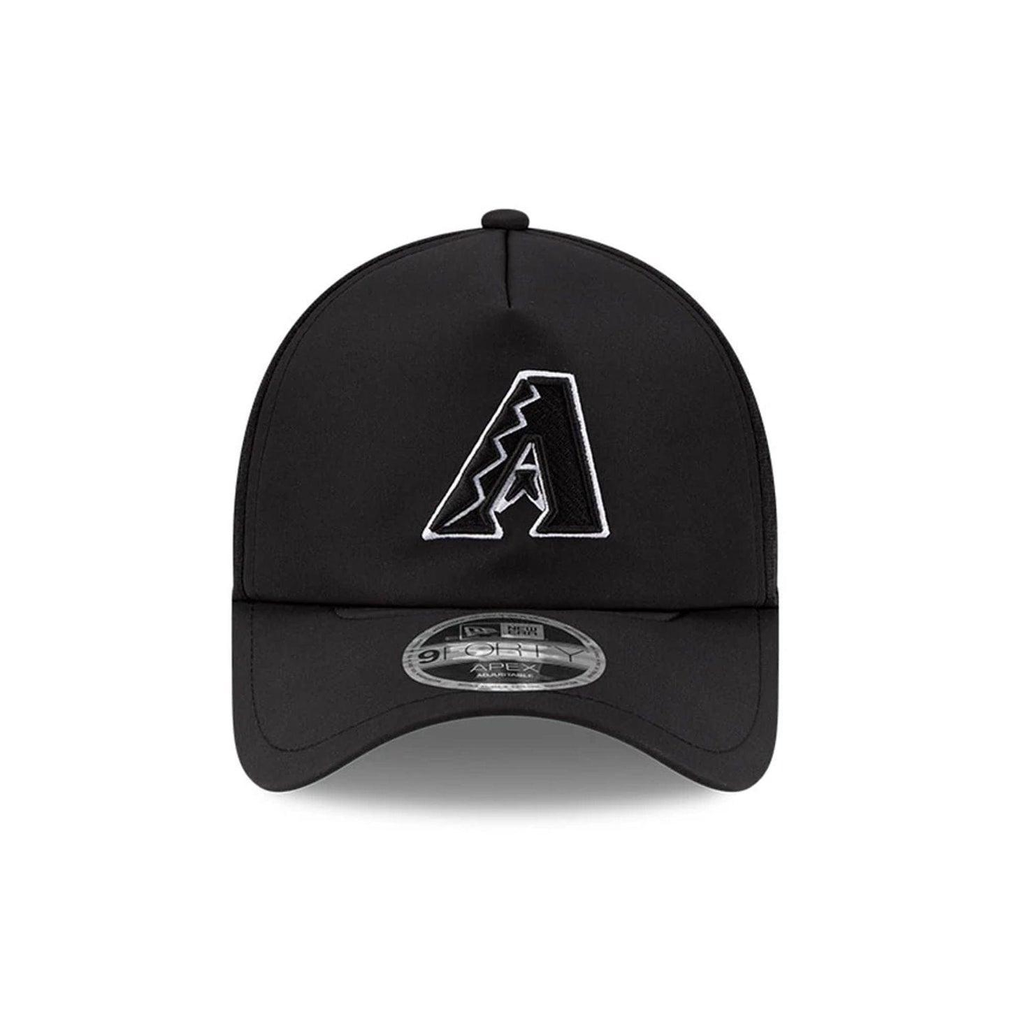 Pictured is this MLB Batting Practice 2026 Arizona Diamondbacks 9FORTY Apex cap in black. 2