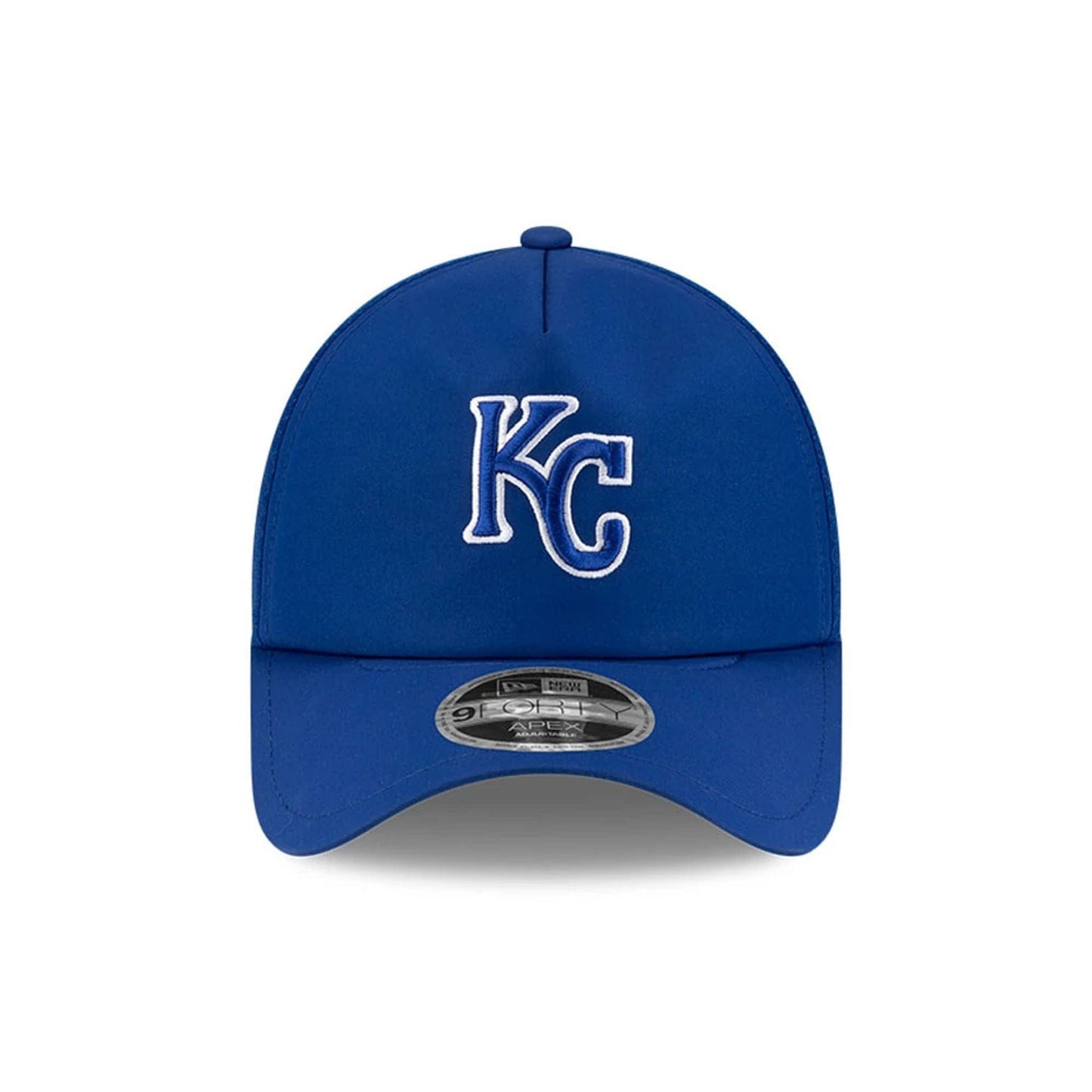 Pictured is this MLB Batting Practice 2026 Kansas City Royals 9FORTY Apex cap in blue. 2
