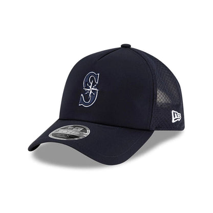 Pictured is this MLB Batting Practice 2026 Seattle Mariners 9FORTY Apex cap in navy. 1