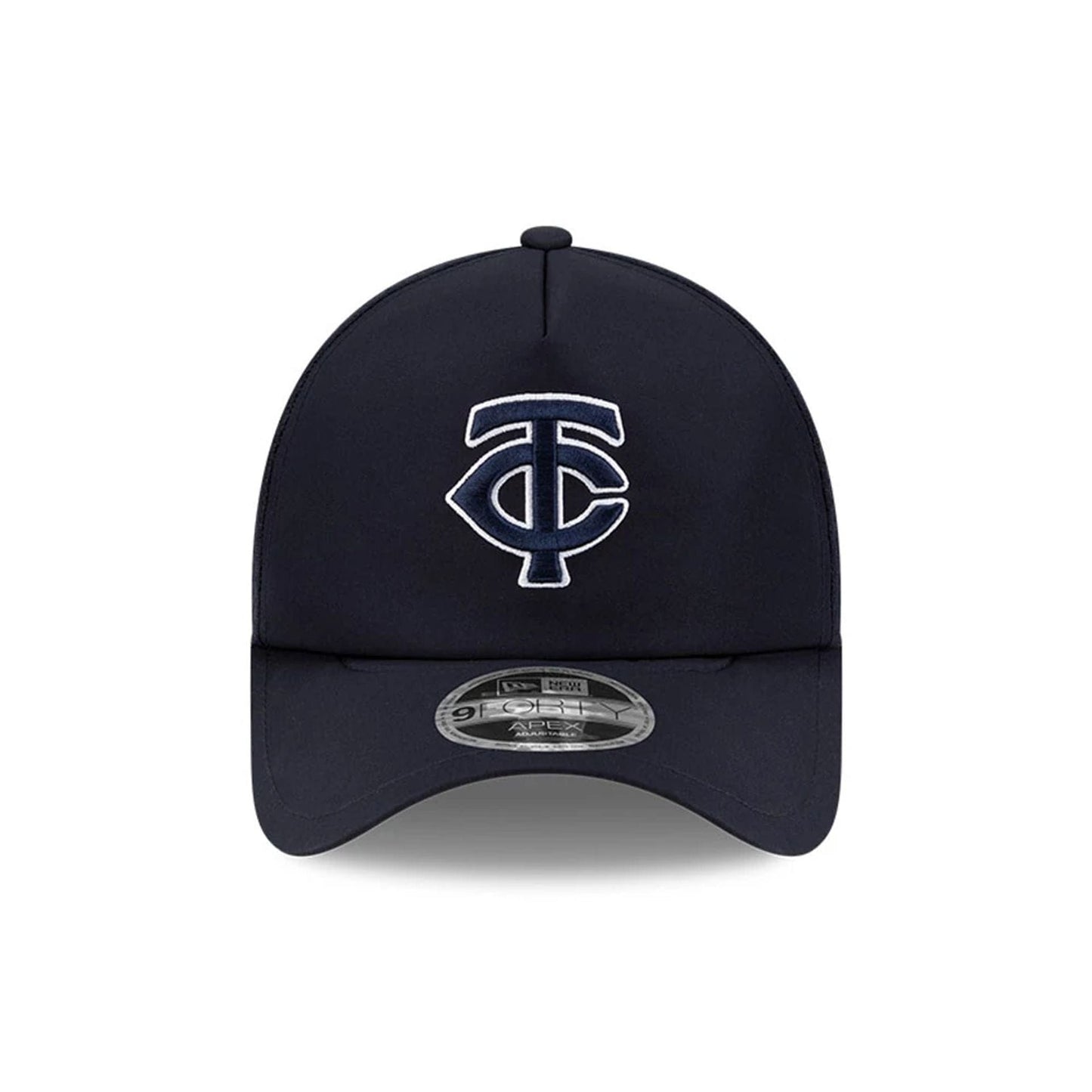Pictured is this MLB Batting Practice 2026 Minnesota Twins 9FORTY Apex cap in navy. 2